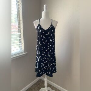 Karen Kane Black and White Bird Print Dress